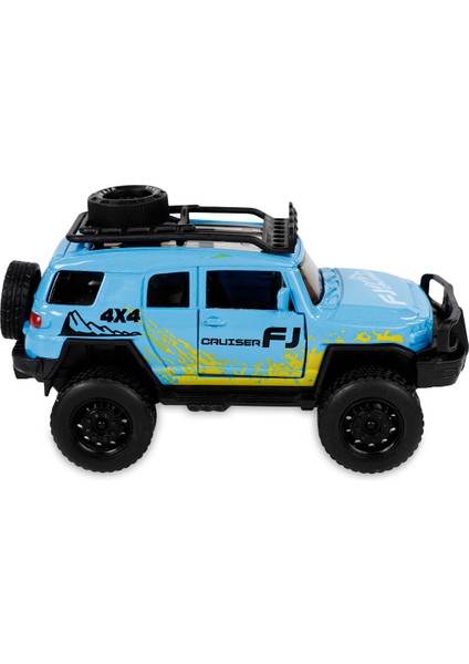 Çek Bırak Metal Off-Road Jeep Araba Mavi