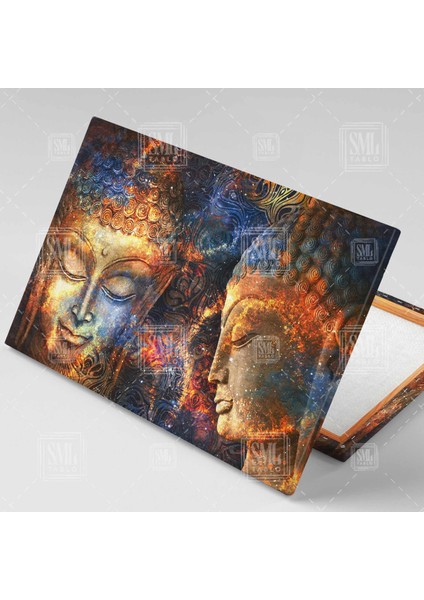 Buda Heykeli Huzur Meditasyon Arınma Budizm Yatay Kanvas Tablo