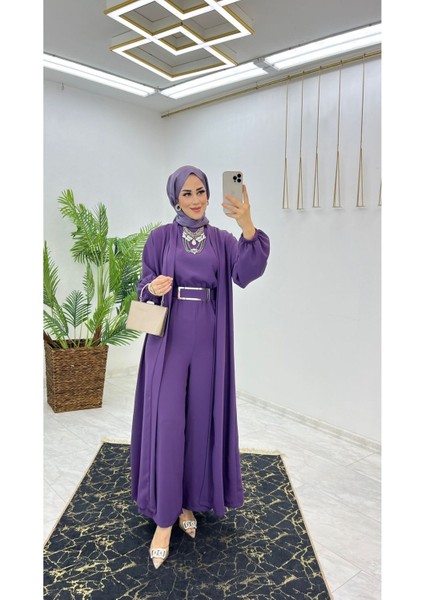 Birinci Sınıf Premium Çift Taraflı Dubai Krep Kumaş Tulumlu Abaya Takım fiyatları