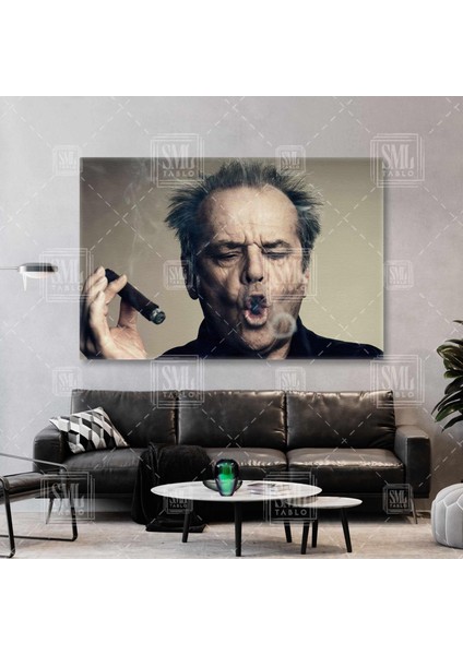 Jack Nicholson Efsane Film Yıldızı Hollywood Artisti Yatay Kanvas Tablo