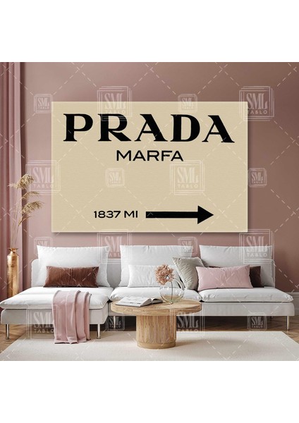 Prada Marfa 1837 Mı Gossip Girl Dizisi Lüks Moda Yatay Kanvas Tablo