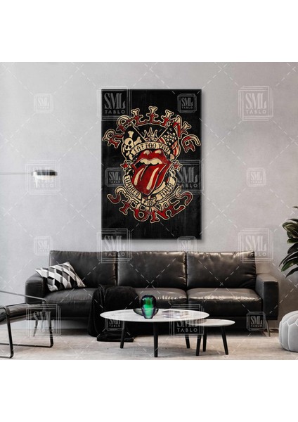 The Rolling Stones Rock Muzik Brian Jones Mick Jagger Dikey Kanvas Tablo