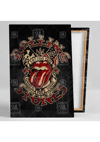 The Rolling Stones Rock Muzik Brian Jones Mick Jagger Dikey Kanvas Tablo fiyatları