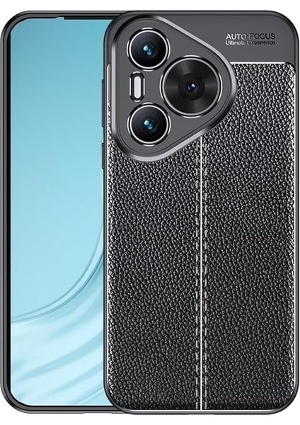 Huawei Pura 70 Pro Kılıf Niss Deri Desen Silikon