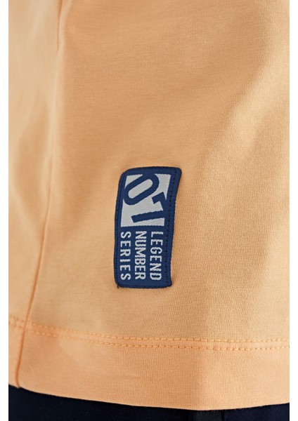 Kavun Içi Minimal Yazı Baskılı Standart Kalıp O Yaka Erkek Çocuk T-Shirt - 11132 fırsatları