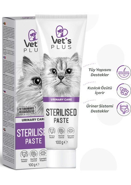 Sterilised Malt Macun 100gr (Kısır Kediler için Tüy Yumağı Önleyici)