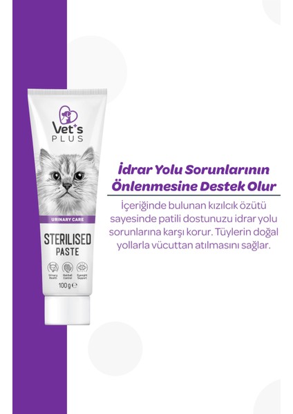 Sterilised Malt Macun 100gr (Kısır Kediler için Tüy Yumağı Önleyici)