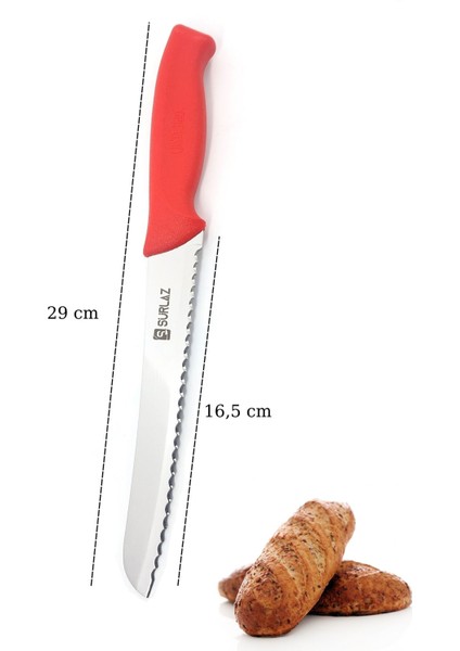 Pro Kesme Tahtası Bileme Aparatı Ekmek Bıçağı 3'Lü Set