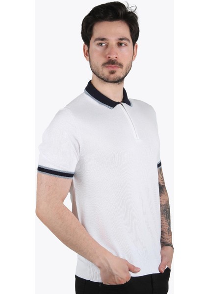 66536 Polo Yaka Fermuarlı T-Shirt modelleri