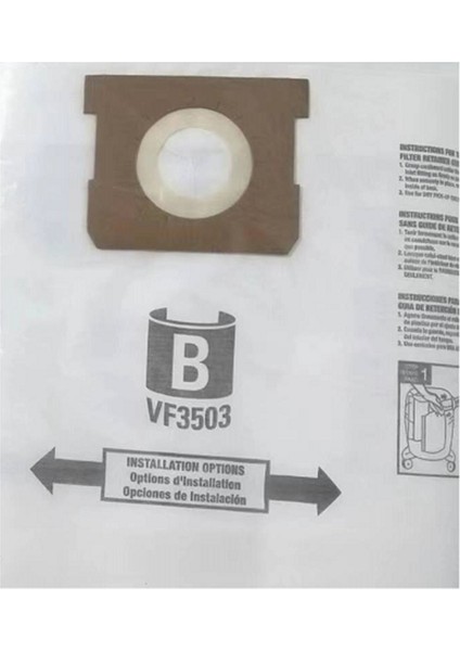 10 Adet Toz Torbaları VF3503 Ridgid 6-9 Galon Islak Kuru Vakum Yüksek Verimli Toz Torbaları Çöp Vakum Filtre Torbası (Yurt Dışından)