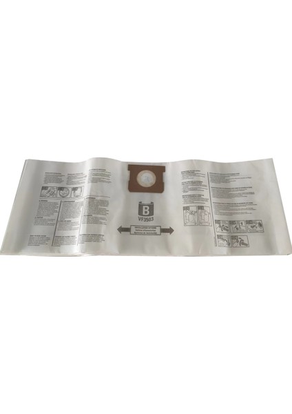 10 Adet Toz Torbaları VF3503 Ridgid 6-9 Galon Islak Kuru Vakum Yüksek Verimli Toz Torbaları Çöp Vakum Filtre Torbası (Yurt Dışından)