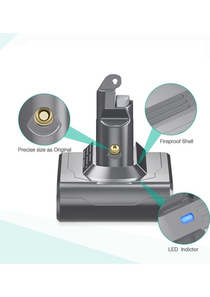 21.6 V V6 DC62 Pil Adaptörü + Ön/arka Filtreler Dyson V6 SV04 SV03 DC58 DC59 DC61 DC74 Hayvan DC72 Vakum Için Değiştirin (Yurt Dışından)