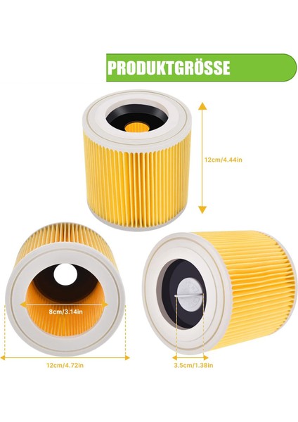 Karcher Wd3 Premium Wd2 Wd3 WD3P Wd3 Mv2 Mv3 Karcher Elektrikli Süpürge Için Yedek Filtre Filtresi (Yurt Dışından)