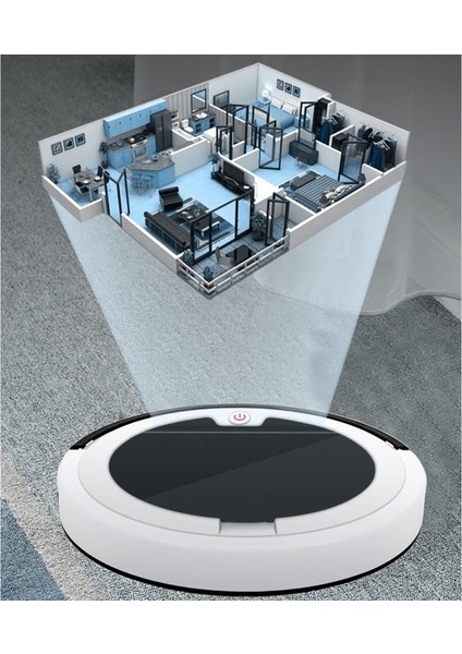 2800PA Elektrikli Süpürge Robotu Akıllı Uzaktan Kumanda Kablosuz Temizleme Makinesi Zemin Süpürme Kuru Islak Ev Için-Kırmızı + Siyah (Yurt Dışından) modelleri