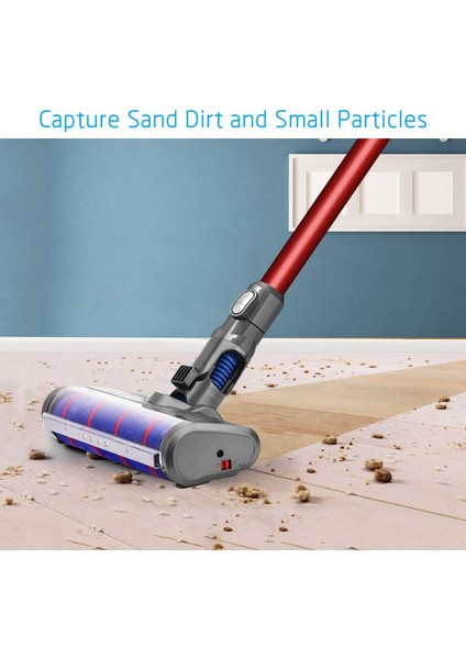 Dyson Akülü Elektrikli Süpürge V6 /DC58/DC59/DC61/DC62/DC74 Modelleri Için LED Farlı Yumuşak Silindir Temizleme Kafası (Yurt Dışından) modelleri