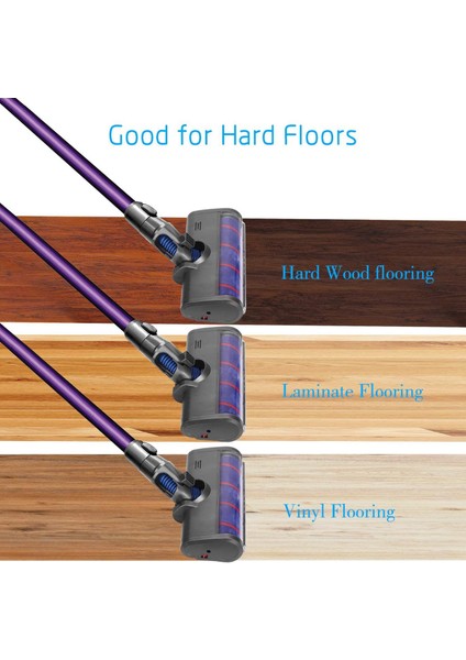 Dyson Akülü Elektrikli Süpürge V6 /DC58/DC59/DC61/DC62/DC74 Modelleri Için LED Farlı Yumuşak Silindir Temizleme Kafası (Yurt Dışından) fırsatları