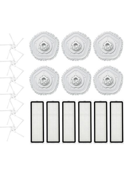 Dreame Bot Için W10 W10PRO Temizlik Robotu Vakum Yedek Parça Aksesuarları Hepa Filtre Yan Fırça Paspas (Entegre) (Yurt Dışından)