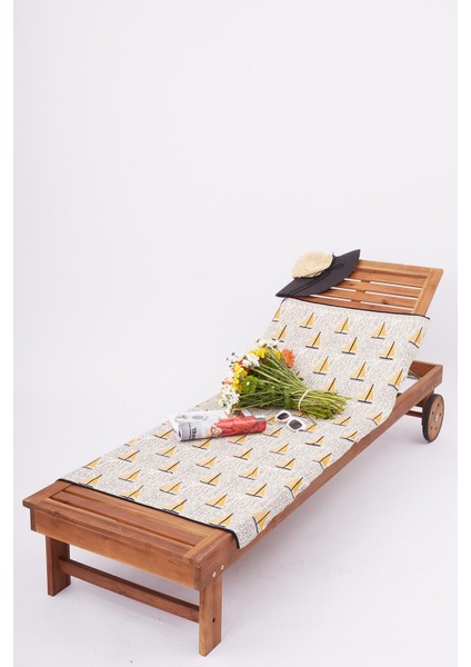 SUMMER SAILING BEACH COVER Jakarlı Pamuklu Plaj Örtüsü - Ekru/Multi indirimleri