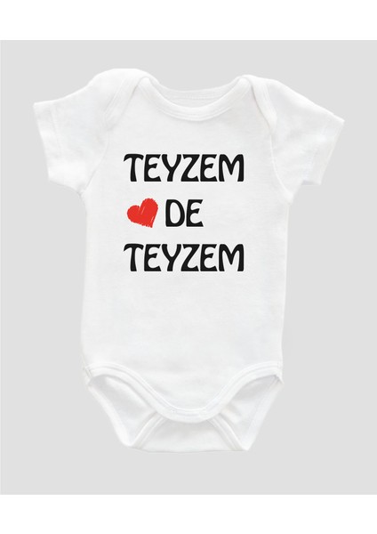 Organik Pamuk Teyzem De Teyzem Bebek Body Çıtçıtlı Badi Zıbın Tulum ZBN032