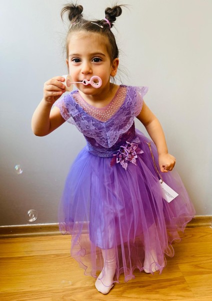 Minik Prenses Model Kız Çocuk Abiye Pembe fiyatları