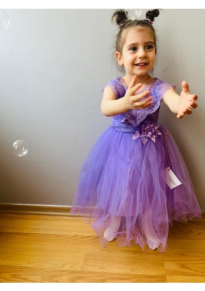 Minik Prenses Model Kız Çocuk Abiye Pembe modelleri