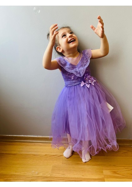 Minik Prenses Model Kız Çocuk Abiye Pembe indirimleri