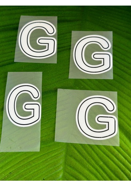 5x4 cm 4 Adet Ütü Ile Yapışan G Harfi Arma Transfer Baskı