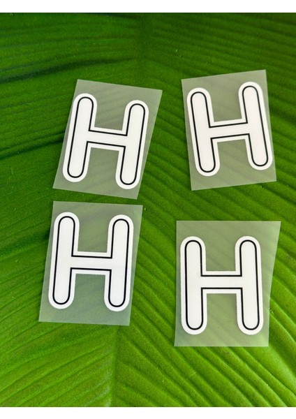 5x4 cm 4 Adet Ütü Ile Yapışan H Harfi Transfer Baskı Arma fiyatları