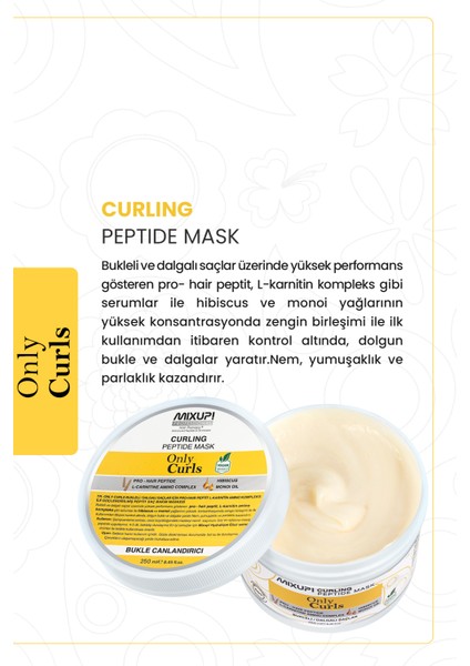 Bukleli ve Dalgalı Saçlar Için Pro-Hair Peptit,l-Karnitin,amino Kompleks Maske 250 ml modelleri