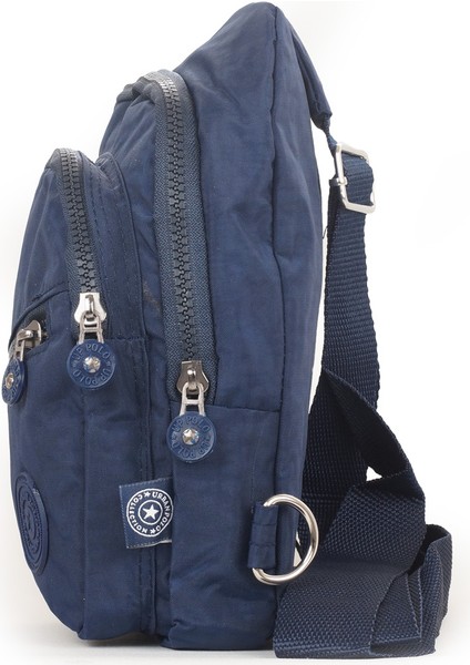 Krinkıl / Klinkır Su Geçirmez Kumaş Çapraz Sırt Omuz Bel ve Göğüs Çantası Günlük Bodybag 1020