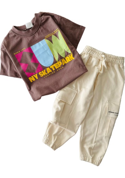 Nort West Kargo Cepli Erkek Çocuk 2 li takım - Kahve modelleri