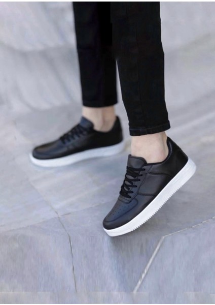 Erkek Günlük Siyah-Beyaz Sneaker Spor Ayakkabı fiyatları