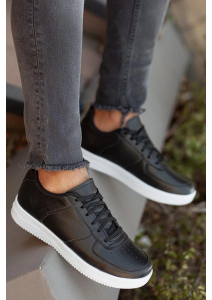 Erkek Günlük Siyah-Beyaz Sneaker Spor Ayakkabı modelleri