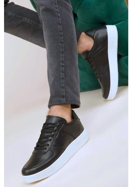 Erkek Günlük Siyah-Beyaz Sneaker Spor Ayakkabı fırsatları