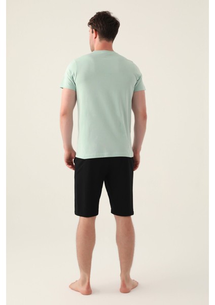 3003 Believe Erkek Şort Pijama Takım