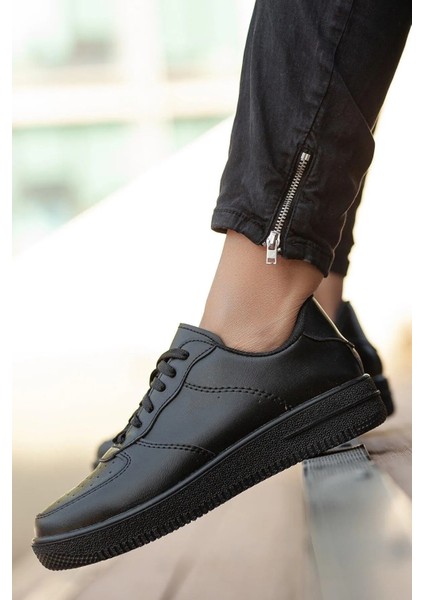Erkek Günlük Siyah Sneaker Spor Ayakkabı
