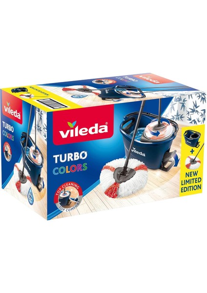 Turbo Colors 2 In 1 Temizlik Seti Mavi
