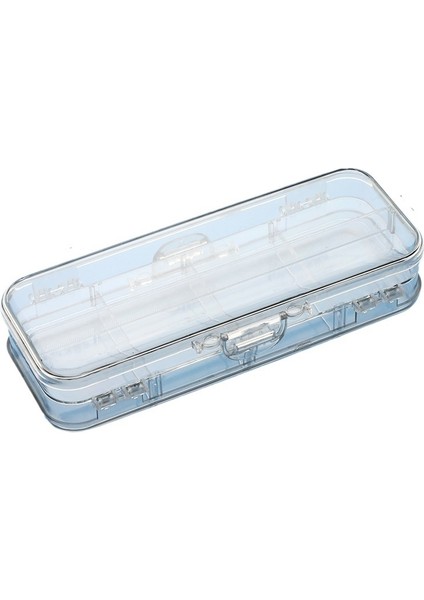 Şeffaf Kalem Kutusu Çift Açılıp Kapanabilen Japon Büyük Kapasiteli Basit ve Sevimli Ortaokul Öğrencisi Yüksek Değerli Kırtasiye Kutusu Kalem Kutusu (Yurt Dışından)