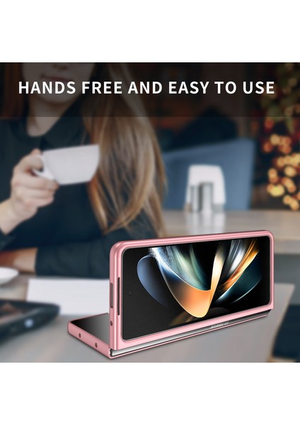 Samsung Galaxy Z Fold 5 Için Ince Sert Pc Koruyucu Kılıf Telefon Kılıfı Pembe (Yurt Dışından)