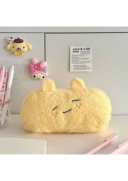 Naihuhu Peluş Kalem Çantası, Sevimli, Güzel Görünümlü, Çok Işlevli, Büyük Kapasiteli Saklama Çantası (Yurt Dışından)