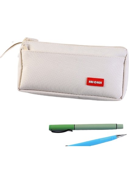 Büyük Kapasiteli Kalem Kutusu Kırtasiye Kutusu Yüksek Görünümlü Ilkokul Öğrencisi Kırtasiye Çantası Erkek ve Kız Tuval Kalem Kutusu (Yurt Dışından)