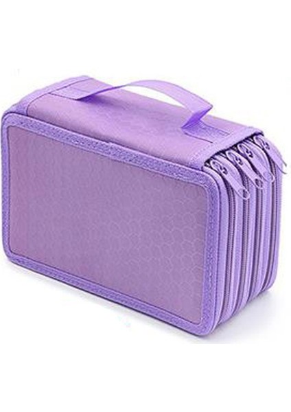 72 Delikli Kalem Çantası Boyama Depolama Kırtasiye Kutusu Düz Renk Kare Kroki Renkli Kurşun Boyama Kırtasiye Kalem Çantası (Yurt Dışından) fiyatları