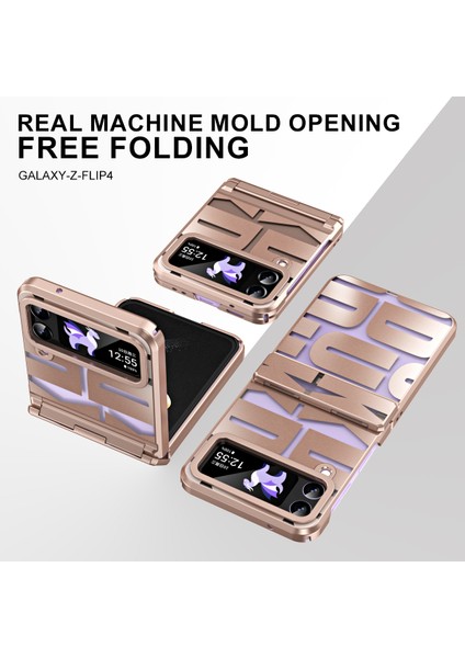 Samsung Galaxy Z Flip 4 5g Için Sert Pc Menteşe Koruma Telefon Kılıfı Rose Gold (Yurt Dışından) fırsatları