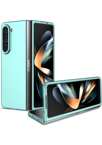 Samsung Galaxy Z Fold 5 Için Ince Sert Pc Koruyucu Kılıf Telefon Kılıfı Mavi (Yurt Dışından)