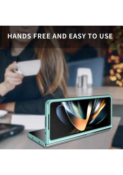 Samsung Galaxy Z Fold 5 Için Ince Sert Pc Koruyucu Kılıf Telefon Kılıfı Mavi (Yurt Dışından)