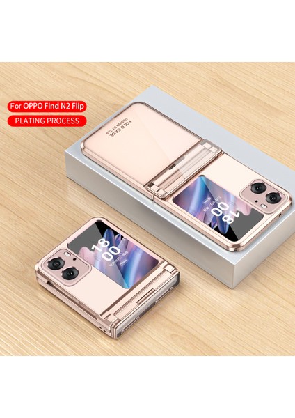 Oppo Find N2 Flip Için Menteşe Korumalı Sert Pc Şeffaf Telefon Kılıfı Rose Gold (Yurt Dışından) indirimleri