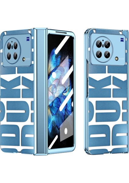 Vivo x Fold Için Sert Pc Menteşe Koruma Telefon Kılıfı Mavi (Yurt Dışından)