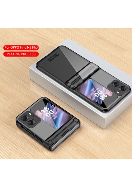 Oppo Find N2 Flip Için Menteşe Korumalı Sert Pc Şeffaf Telefon Kılıfı Siyah (Yurt Dışından) fiyatları