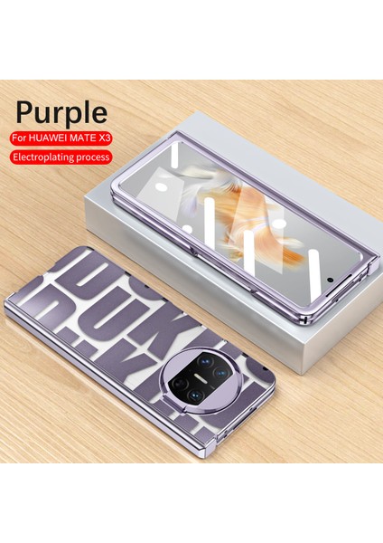Huawei Mate X3 Için Sert Pc Menteşe Koruma Telefon Kılıfı Mor (Yurt Dışından) indirimleri