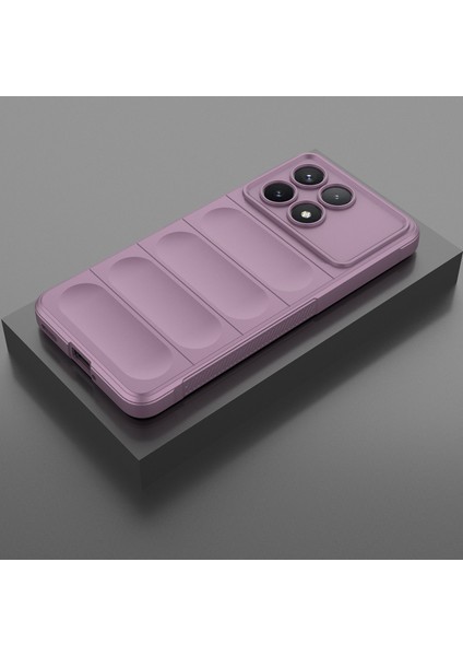 Xiaomi Redmi K70 / K70 Pro Için Kaymaz Yumuşak Silikon Telefon Kılıfı - Mor (Yurt Dışından)